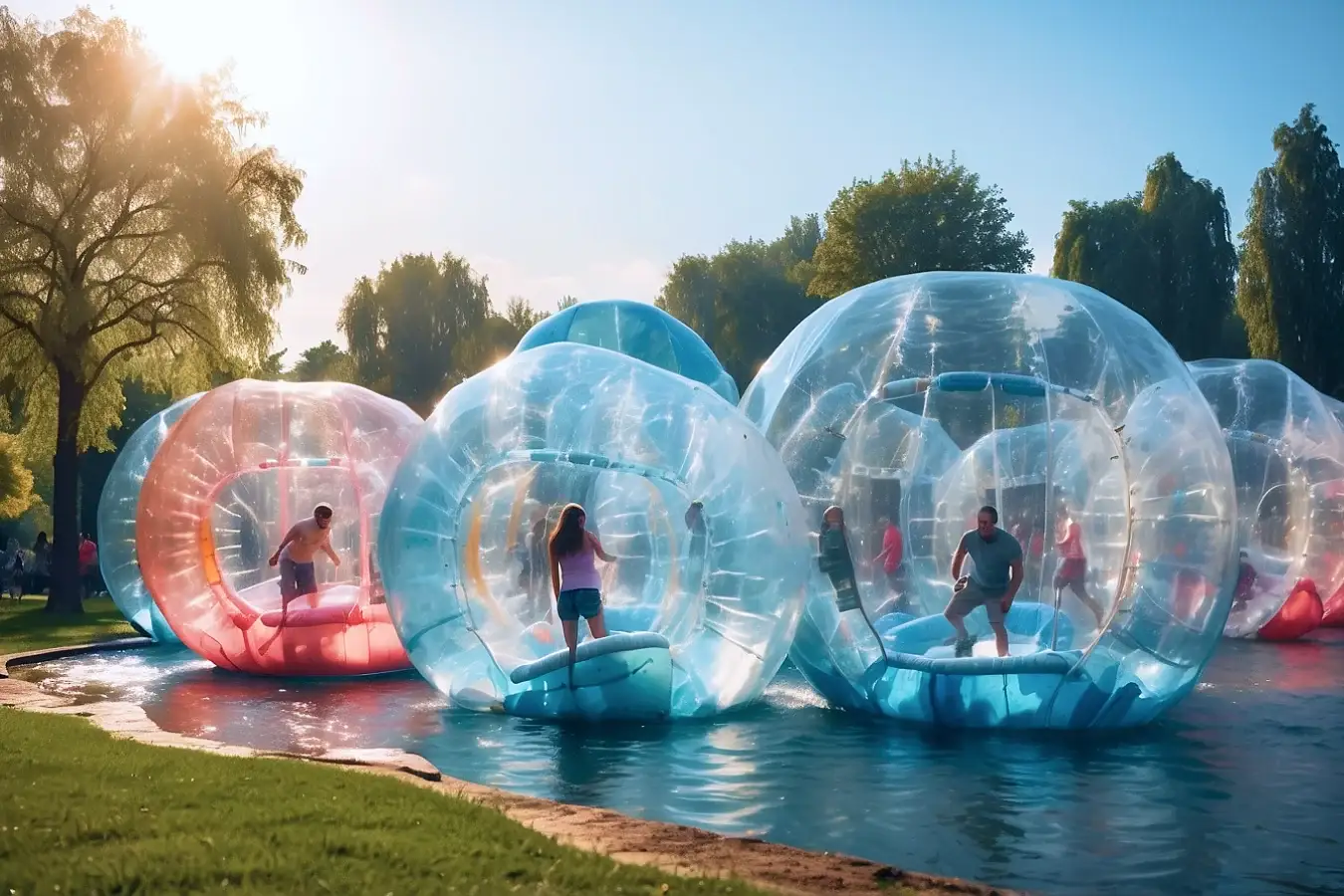 Zorb games fun activity